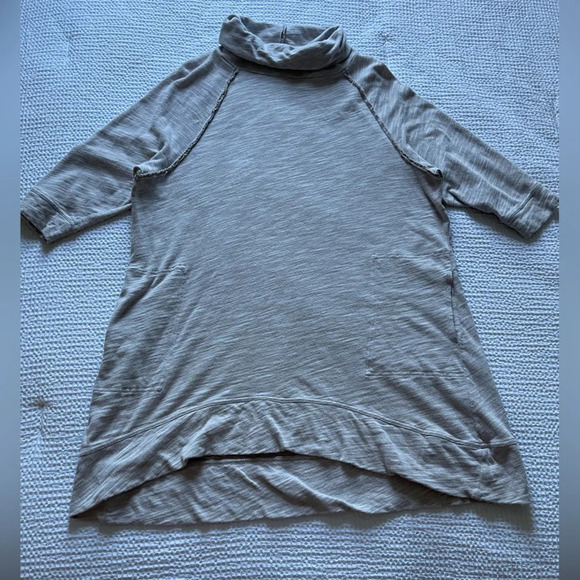 Free People Beach Terri Cacoon Cowl Neck Tunic Dress Vacation Travel Coverup - Picture 1 of 6